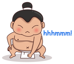 Skylar the sumo wrestler 2 sticker #12621575