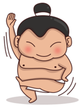 Skylar the sumo wrestler 2 sticker #12621577