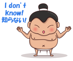 Skylar the sumo wrestler 2 sticker #12621580