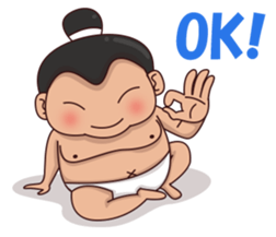 Skylar the sumo wrestler 2 sticker #12621582