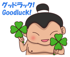 Skylar the sumo wrestler 2 sticker #12621588