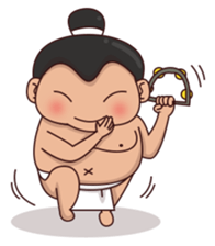 Skylar the sumo wrestler 2 sticker #12621594