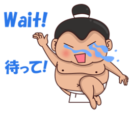 Skylar the sumo wrestler 2 sticker #12621599