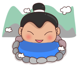 Skylar the sumo wrestler 2 sticker #12621600