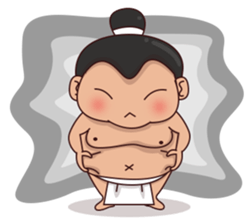 Skylar the sumo wrestler 2 sticker #12621602