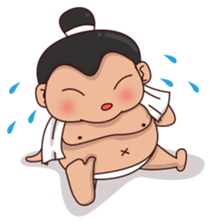 Skylar the sumo wrestler 2 sticker #12621612