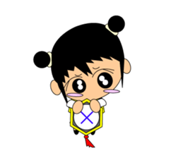 chibikyonshi/girl sticker #12621769