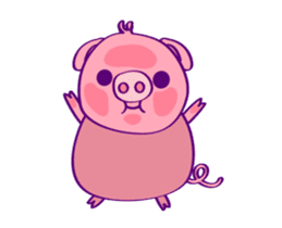Pinky Piggy Animate 2 sticker #12622070