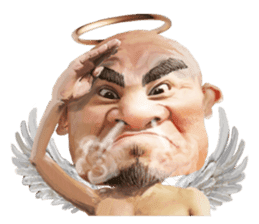 Uncle of an angel and the devil sticker #12622098