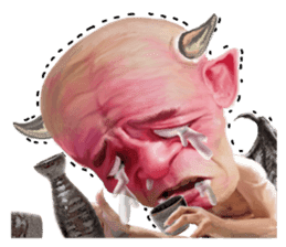 Uncle of an angel and the devil sticker #12622129