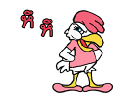 J-chicken girl sticker #12622378