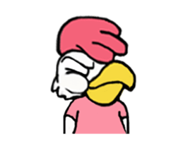 J-chicken girl sticker #12622390