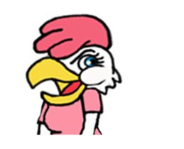 J-chicken girl sticker #12622394