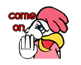 J-chicken girl sticker #12622397