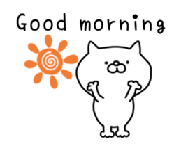 Puns cat move sticker #12622398