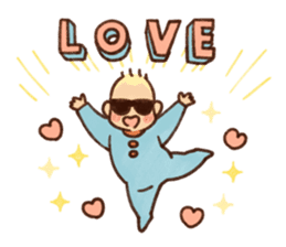 Sunglass Baby LOVE sticker #12622671