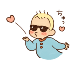 Sunglass Baby LOVE sticker #12622686