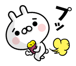 The rabbit likes a cat. sticker #12623705
