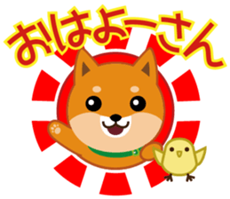 Shiba dog "MUSASHI" 9.Oosaka accent sticker #12624172