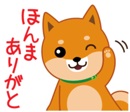 Shiba dog "MUSASHI" 9.Oosaka accent sticker #12624174