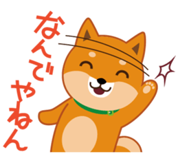Shiba dog "MUSASHI" 9.Oosaka accent sticker #12624178