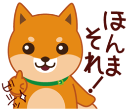 Shiba dog "MUSASHI" 9.Oosaka accent sticker #12624181