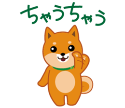 Shiba dog "MUSASHI" 9.Oosaka accent sticker #12624185