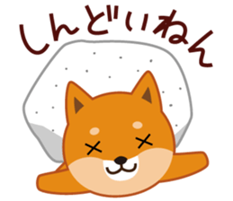 Shiba dog "MUSASHI" 9.Oosaka accent sticker #12624189