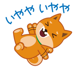 Shiba dog "MUSASHI" 9.Oosaka accent sticker #12624197