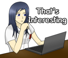 Lina the Indonesian Schoolgirl (English) sticker #12624287