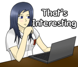 Lina the Indonesian Schoolgirl (English) sticker #12624287