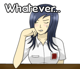 Lina the Indonesian Schoolgirl (English) sticker #12624294