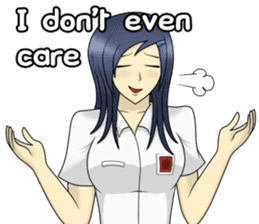 Lina the Indonesian Schoolgirl (English) sticker #12624318