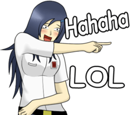 Lina the Indonesian Schoolgirl (English) sticker #12624321