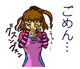 The occurrence during running 4 sticker #12625290