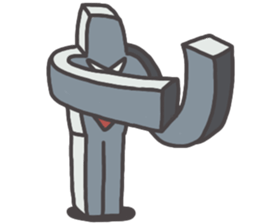 Cube man sticker #12625477