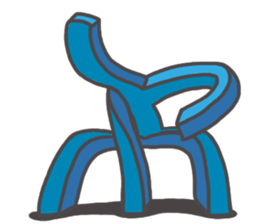 Cube man sticker #12625479