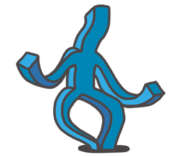 Cube man sticker #12625480