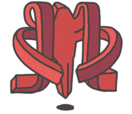 Cube man sticker #12625490