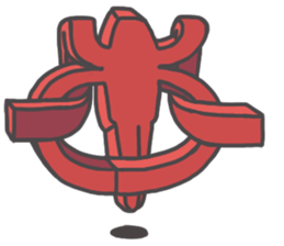 Cube man sticker #12625491