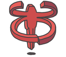 Cube man sticker #12625492