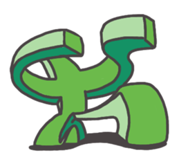 Cube man sticker #12625507