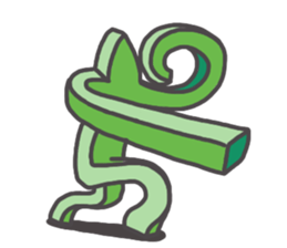 Cube man sticker #12625509