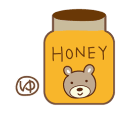 Cute bear Sticker for Yu-chan sticker #12625730