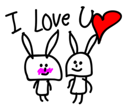 FUNNY rabbit (NO.1) sticker #12625896