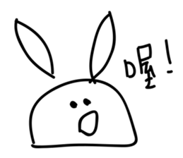 FUNNY rabbit (NO.1) sticker #12625898
