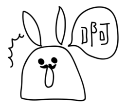 FUNNY rabbit (NO.1) sticker #12625904