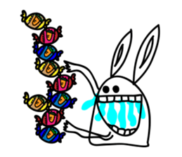 FUNNY rabbit (NO.1) sticker #12625912