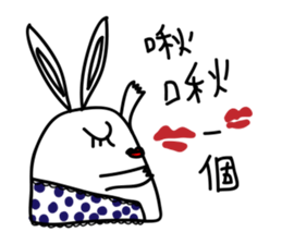 FUNNY rabbit (NO.1) sticker #12625913