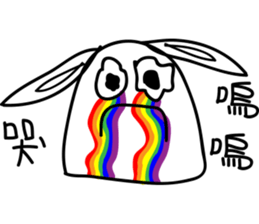 FUNNY rabbit (NO.1) sticker #12625919